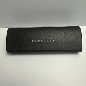 Burberry Schwarz Leder Brille Sonnenbrille Hartschalen Etui Nur Leise Luxus - Bild 1 von 4