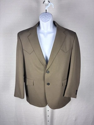 Men’s Western Flair Blazer42S  Vintage Circle S Dallas TX Men’s Sportscoat Brown - Image 1 of 4
