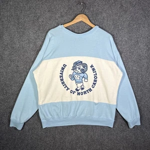 Vintage University North Carolina Sweatshirt Large Blau 90s UNC Tarheels USA - Bild 1 von 9