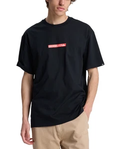 CAMISETA QUIKSILVER PARA HOMBRE.DNA CLICKER NEGRA ALGODÓN ORGÁNICO MANGA CORTA TOP W25 - Imagen 1 de 8