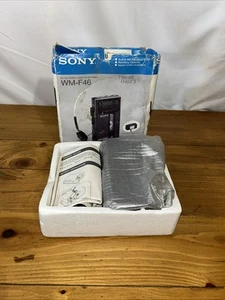 New Open Box Vintage 1987 Sony Walkman WM-F46 FM/AM Recording Cassette Player - Picture 1 of 15