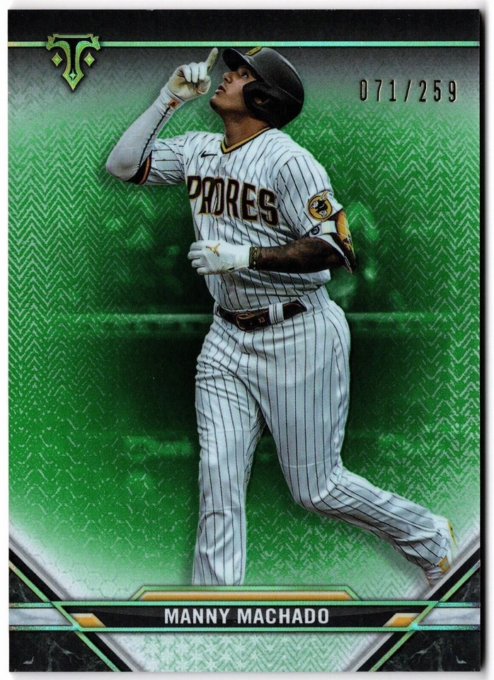 2021 Topps Triple Threads Emerald MANNY MACHADO #9 #71/259 San Diego Padres - Image 1 of 1