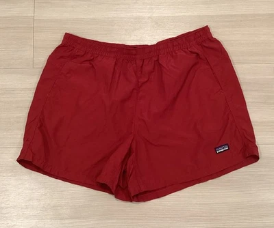 Pantalones Cortos Patagonia Baggies Para Mujer Talla Grande Rojo Salmón Frijol Cordón Raro Foto 1 de 4