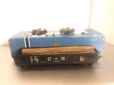 HO Vintage Mantua C of Ga Metal 40' Gondola w/ Lumber Load # 18300, Used - Image 1 of 4