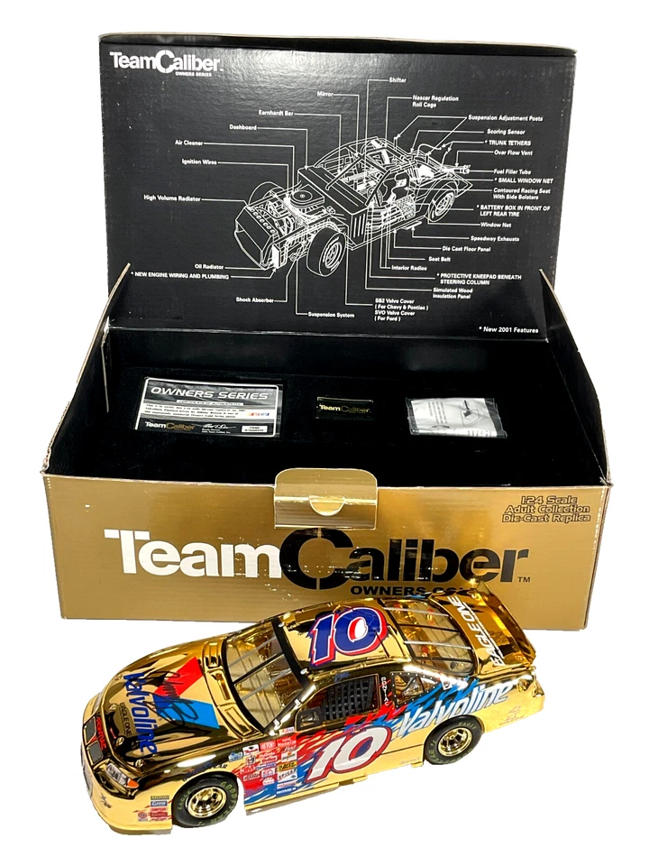 Team Caliber Owners 2001 firmado en oro Johnny Benson #10 Valvoline/Eagle One 1/504 Foto 1 de 4