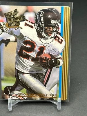 1992 Action Packed All-Madden Team Deion Sanders #3 - Atlanta Falcons HOF - Image 1 of 2