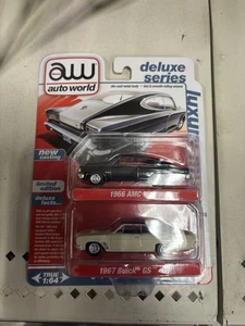 Auto World Deluxe Luxury Muscle 2025 paquete de 2 - AMC Marlin 1966 y Buick GS 400 1967 - Imagen 1 de 2