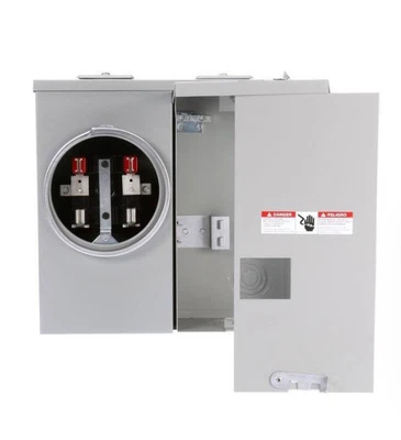 Medidor tipo anillo de montaje en superficie alimentado OH/UG de 125 amperios 2 espacios 2 circuitos tipo principal 3R Foto 1 de 4