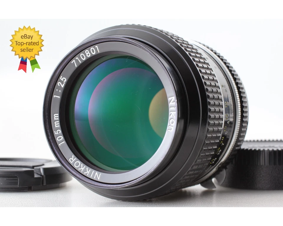 [Near MINT] Nikon New Nikkor 105mm f/2.5 Non Ai MF Telephoto Lens From JAPAN - Image 1 of 4