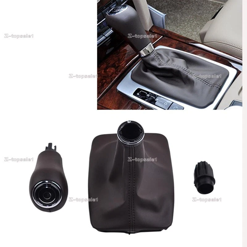 Perilla de cambio de marchas con bota para Mercedes Benz Clase C W204 C204 2007-2013 08 Mocha Foto 1 de 4