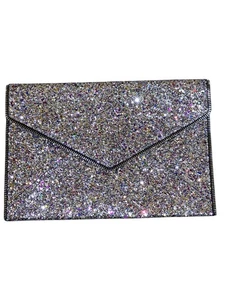 REBECCA MINKOFF Glitter LEO Envelope Glam Clutch Purse Multicolor NWOT Going Out - Picture 1 of 6