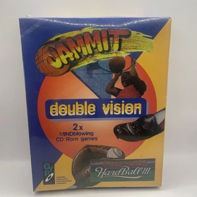 NUEVO SELLADO Big Box PC Gam Doble Visión JAMMIT HARDBALL III Juego de 2 Discos Años 90 Foto 1 de 4