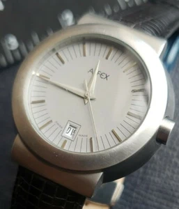 Alfex Swiss Pie Pan Date With New Stitched Lizard Print Butterfly Band. - Picture 1 of 12