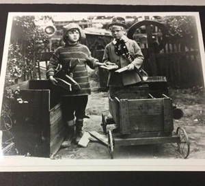 Vtg B&W photograph comedy movie Skippy, Jackie Cooper & Robert Coogan (Sooky) - Picture 1 of 5