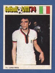 1974 Williams / Ediraf FIFA WC Germany #73 Luigi Riva Italy