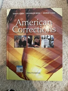 American Corrections by Reisig 12th Ed Excellent Condition - Picture 1 of 6