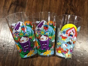 McDonald’s 2024 Collectors Edition Cup Lot Of 3- 2 Grimace, 1 Hello Kitty/Snoopy - Picture 1 of 2
