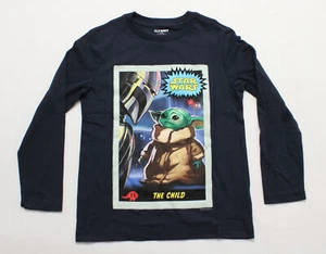 Old Navy Kids' Star Wars: The Mandalorian The Child T-Shirt JL3 Navy Medium (8) - Picture 1 of 5
