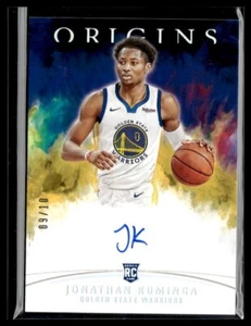 2021-22 Jonathan Kuminga Panini Origins RC Rookie Auto 09/10 Warriors - Bild 1 von 2