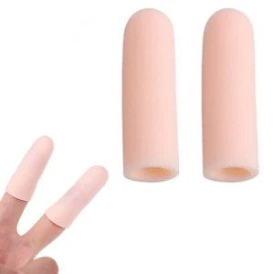 Finger Gel Silicone Protector Cover Toe Protectors Cap Caps Bunion Corrector Cot - Picture 1 of 5