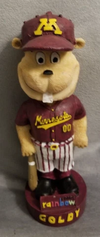 Minnesota Golden Gopher GOLDY NCAA Baseball Bobblehead SGA by Rainbow Foods 7.5" Cover