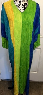 Ruth Norman New York Saks Fifth Avenue Multi Vintage Kaftan Lounge Large - Image 1 of 4