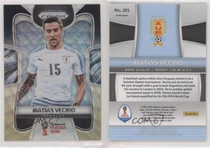 2018 Panini Prizm World Cup Black and Gold Wave Prizm Matias Vecino #215