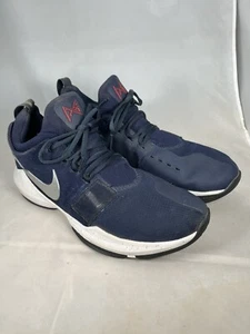 Größe 13 - Nike PG 1 USA 2017 fehlender roter Klettverschluss vorne Riemen an beiden Schuhen - Bild 1 von 5