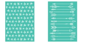 Cricut Cuttlebug STAR BLANKET & ARROWS 5" X 7" Embossing Folders NEW - Picture 1 of 1