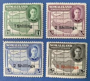 SOMALILAND PROTECTORATE 1951 New currency High values  SG132-135 Mint Cat £54 - Picture 1 of 2