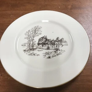 Lenox Stagecoach Carriage and Horses Dinner Plate Special Pattern Collection - Picture 1 of 5