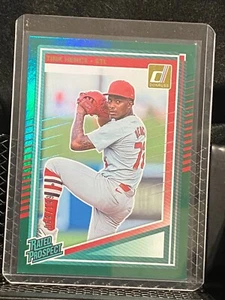Tink Hence 2025 Donruss Rated Prospect Green #69/199 - Cardinals - Picture 1 of 2