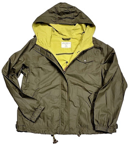 VTG Eddie Bauer Seattle- USA Olive Green Rain Nylon Jacket Women's Extra Large