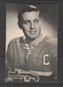 JEAN BELIVEAU autograph on photocard + CPC trading card - Picture 1 of 5