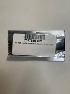 NEW HP 8GB 1RX4 PC3L-12800R KIT MEMORY 731765R-B21 - Picture 1 of 2