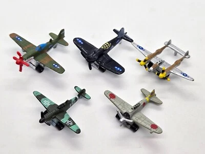 Micro Machines 1988 No23 истребители Второй мировой войны Messerschmitt P-38 Lightning A6M - Изображение 1 из 4
