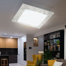 Deckenlampe Deckenleuchte Wohnzimmerlampe Flurleuchte Glas Dekor braun weiß LED