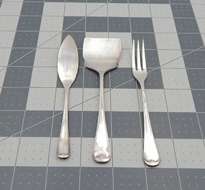 Juego de 3 esparcidores de queso cubiertos Godinger Silver Plate Japón 5 pulgadas - Imagen 1 de 5