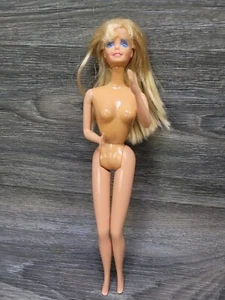 Mattel 1966 Twist & Turn Blonde  Barbie Doll Blonde Hair Bendable Legs Taiwan  - Picture 1 of 6