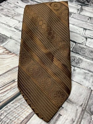 "Corbata Birmania Para Hombre Marrón Texturizada 54.5"" Corbata Larga Poliéster Otoño Otoño" Foto 1 de 4