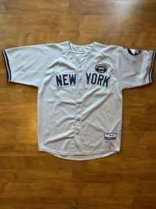 Vintage Mariano Rivera #42 Grey Away Majestic Coolbase Jersey Sz 50 XL Yankees - Picture 1 of 7