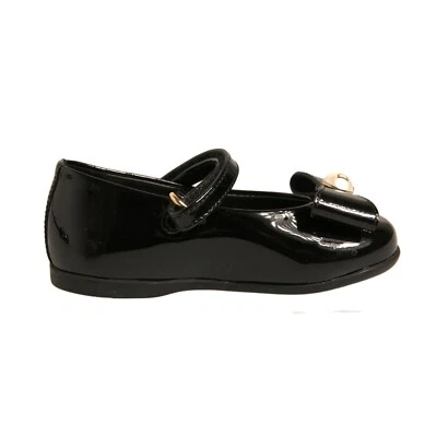 Zapatos planos bailarina de cuero negro Dolce & Gabbana para niños EU20 / US5 RRP 370usd Foto 1 de 4