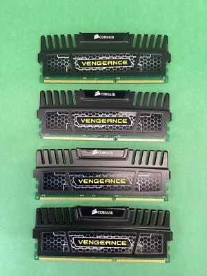 Corsair Vengeance 16GB (4x4GB) DDR3 PC3 1600MHz Desktop Ram | CMZ8GX3M2A1600C9 | - Image 1 of 3