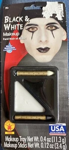 Black and White Rubie's Face Makeup Made in the USA - Picture 1 of 2