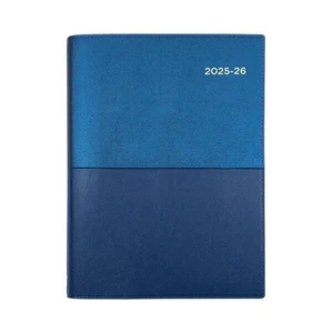 2025-26 Collins Vanessa Financial Year A5 Day To Page DTP Blue Diary FY185.V59 - Picture 1 of 4