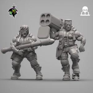 Zorbo und Duke 2. Version Heroes Jungle Fighters Reptilian Overlords - Bild 1 von 2