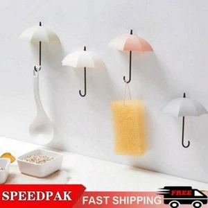 3pcs Umbrella Wall Mount Key Holder Wall Hook Hanger Organizer Decor Home Y0Y1 - Picture 1 of 12