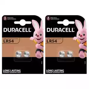 Duracell LR54 LR1130 V10GA Button Cell Batteries *Long Expiry Genuine Duracell* - Picture 1 of 5