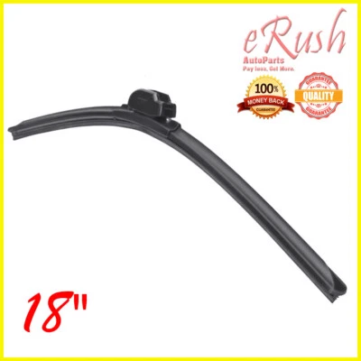 1 pieza Escobilla limpiaparabrisas individual 18" tipo G gancho en J premium híbrida silicona KM-1 Foto 1 de 4