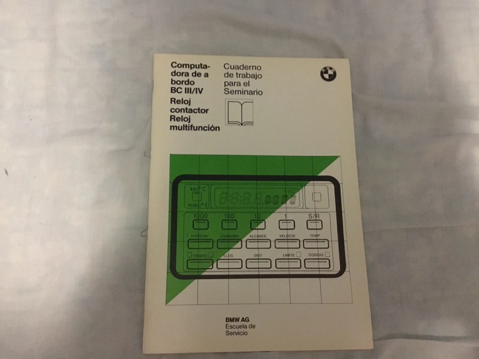 Manual De Taller Y Formación Computadora BMW - Imagen 1 de 1